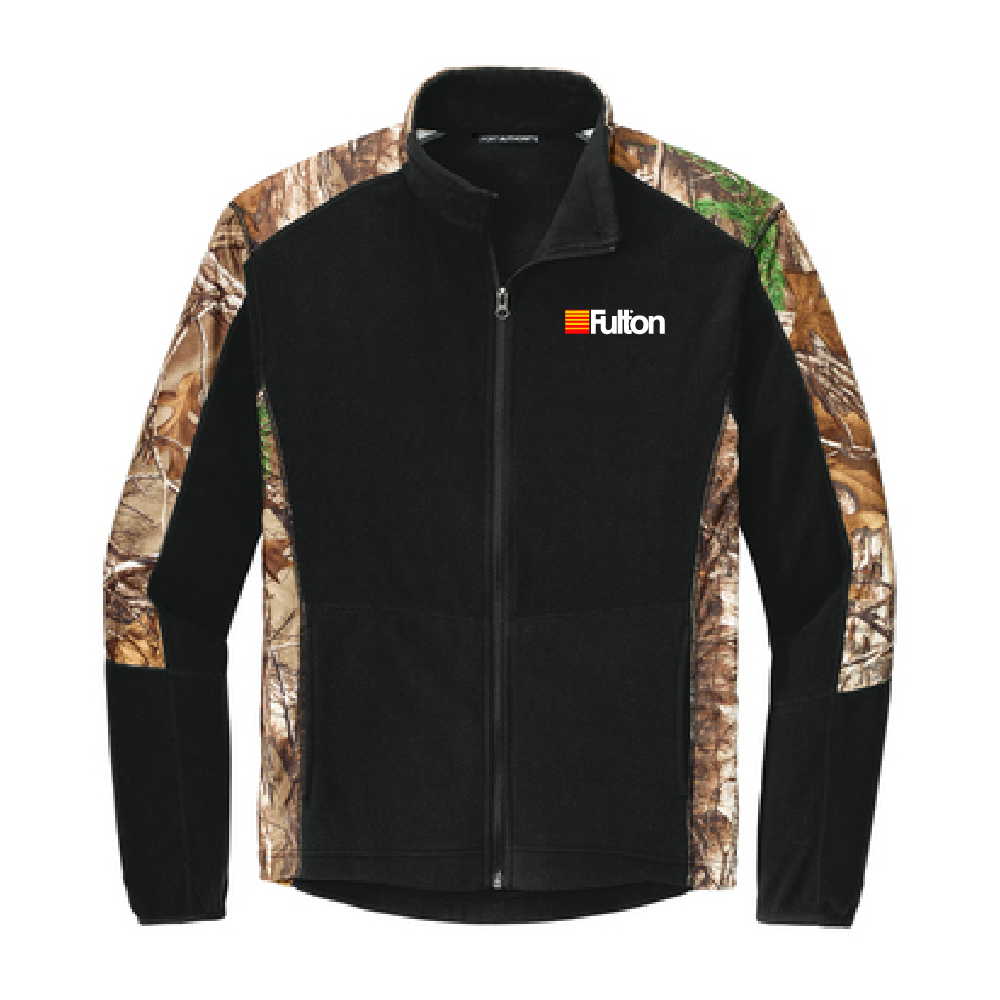 Men's Camouflage Microfleece Full-Zip Jacket